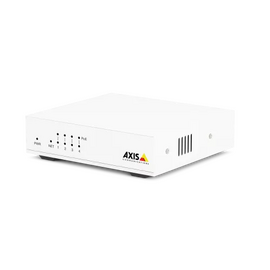 AXIS D8004 4-Port Unmanaged PoE+ Switch (02101-003) – Compact Network Switch wit...