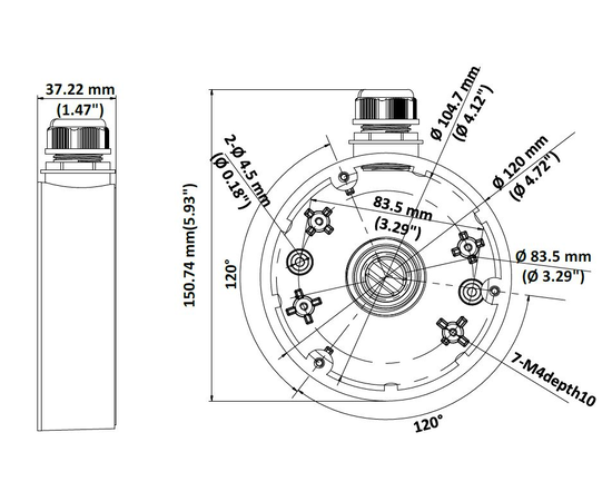 Hikvision 1280ZJ-DM46-COMPAT
