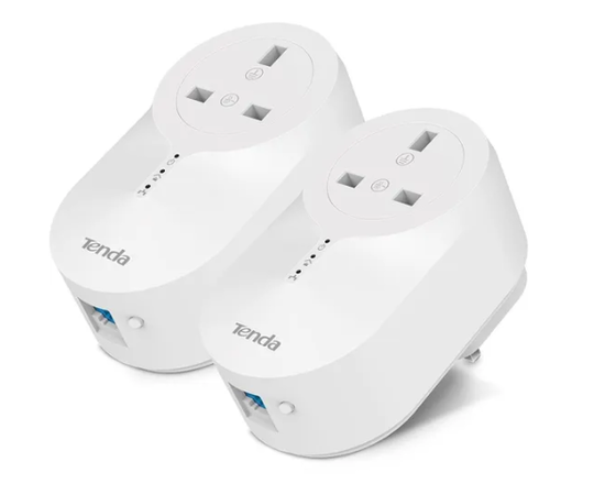 Tenda PH6 Gigabit Passthrough Powerline Adapter Kit - 1000Mbps (Homeplugs)