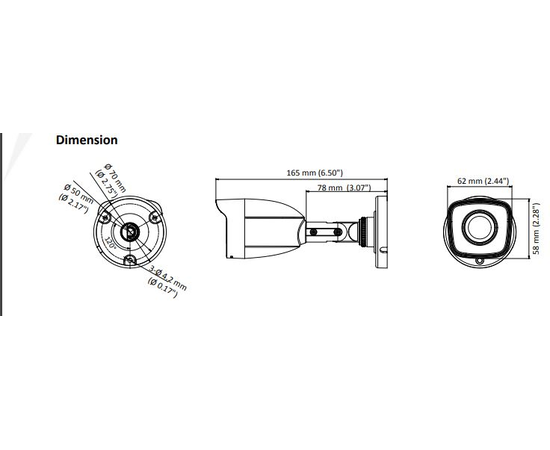 Hilook THC-B123-M-3.6mm