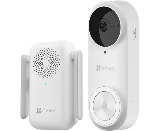 EZVIZ DB2/PRO 5MP Battery Wifi Doorbell Camera and plugin chime