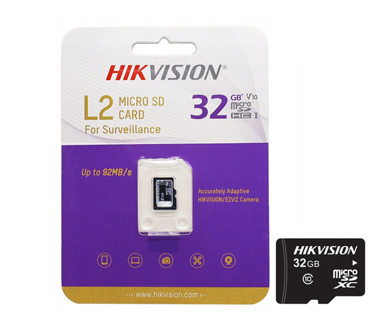 Hikvision L2 Micro SD Card - Class 10 v30 for CCTV/Dash Cams