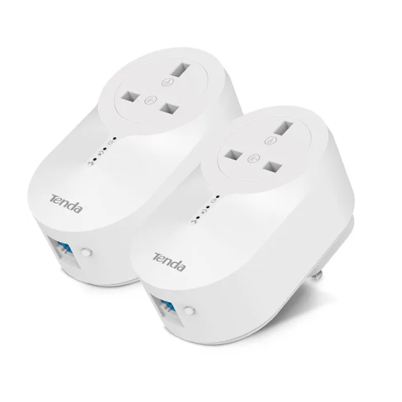 Tenda PH6 Gigabit Passthrough Powerline Adapter Kit - 1000Mbps (Homeplugs)