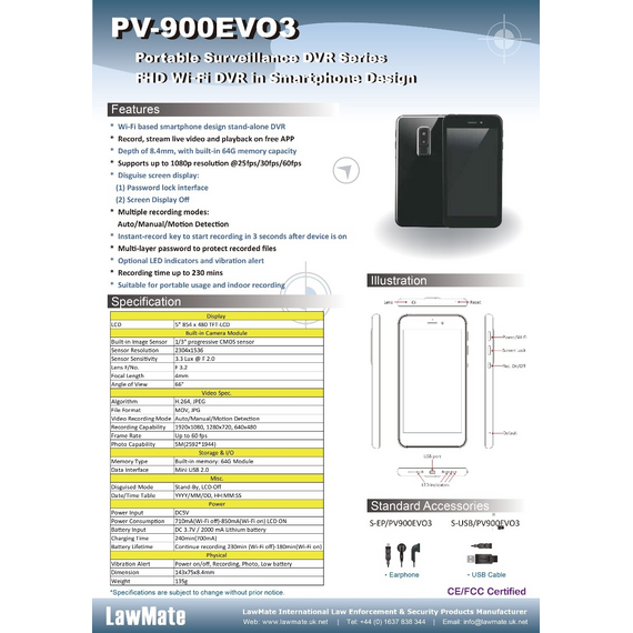 Lawmate PV900EVO3