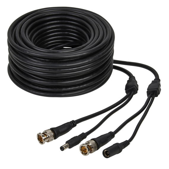 Plug n Play CCTV Cable - 20M (Coax & power)