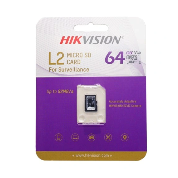 Hikvision L2 Micro SD Card - Class 10 v30 for CCTV/Dash Cams