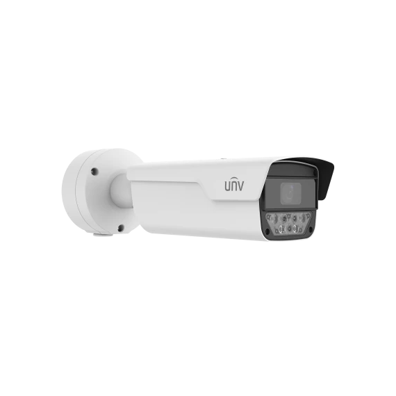 Uniview 4K Smart AI Mini PTZ 4MP ANPR LED Bullet White with 80X Zoom, Full-Color...