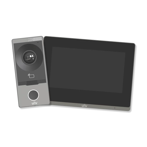 Uniview Villa Video Intercom Kit with 2MP Door Station & 7-Inch Indoor Touch Scr...