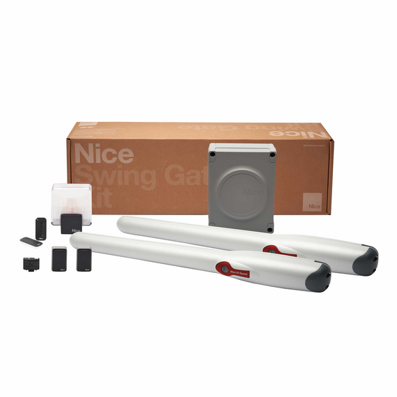 Nice WINGO3524HSSBDKCE High-Speed Swing Gate Automation Kit (24V DC) for Double ...