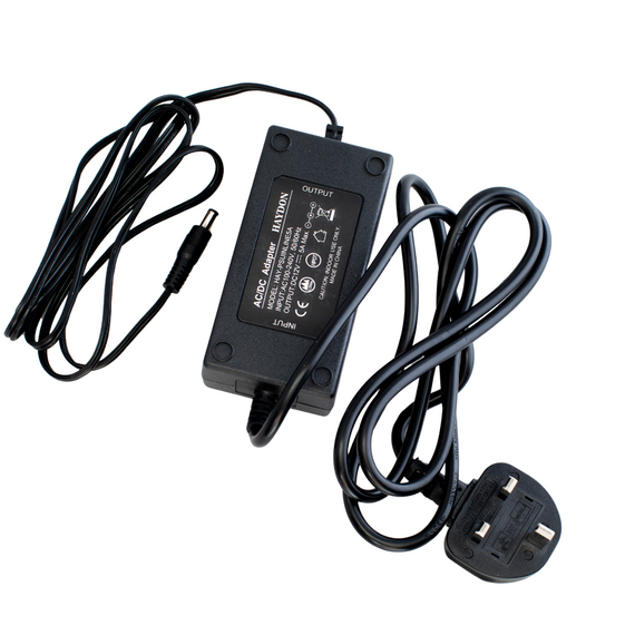 Haydon HAY-PSUINLINE3.5A 12V DC 3.5A Inline CCTV Power Supply with UK Plug and 3...