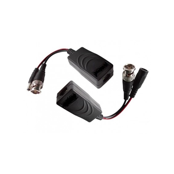 Haydon HAY-HDPVB02 Twin Pack Single Channel HD Video & Power Balun Kit for CCTV ...