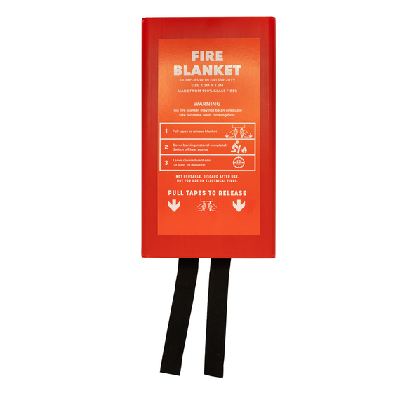 Haydon HAY-FIRE-BLANKET 1.2m x 1.2m Wall-Mountable Fire Blanket