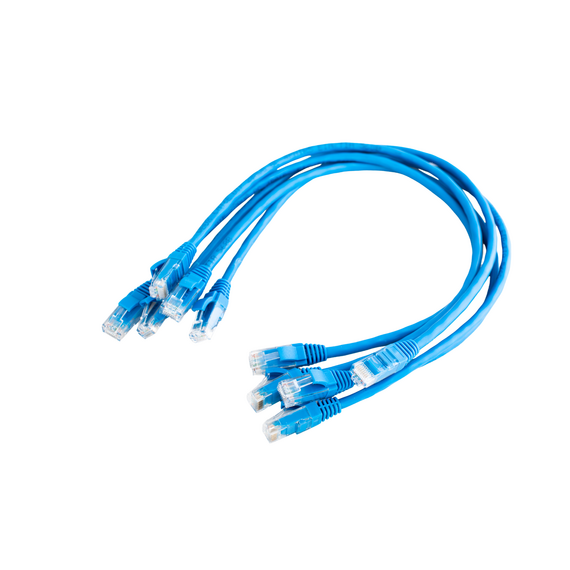 Haydon HAY-RJ45BL0.5MCAT6 Blue CAT6 RJ45 Ethernet Patch Lead 0.5m (Pack of 5)