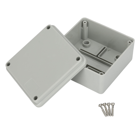 Haydon HAY-JB100 IP65 Weatherproof Junction Box – 100 × 100 × 50mm ABS Surface-M...