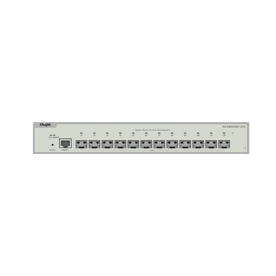 Ruijie RG-NBS5500-12XS, 12-Port Full 10G SFP+ Layer 3 Managed Switch